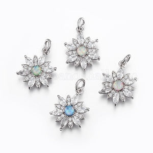 Snowflake Opal Crystal Adjustable Necklace