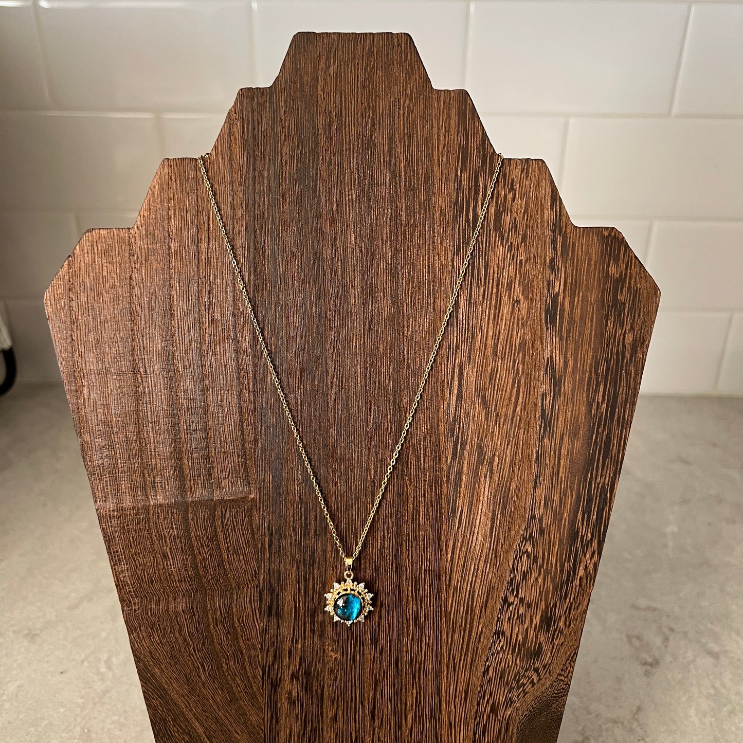 Celestial Galaxy 18K Gold Plated Pendant